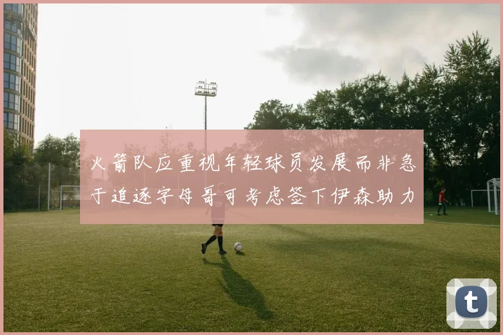 火箭队应重视年轻球员发展而非急于追逐字母哥可考虑签下伊森助力成长